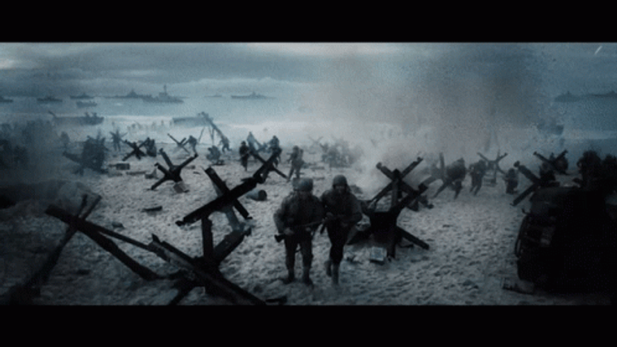 Saving Private Ryan Beach Bomb Explosion GIF