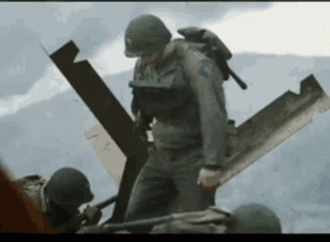 Saving Private Ryan Omaha Beach Scene GIF