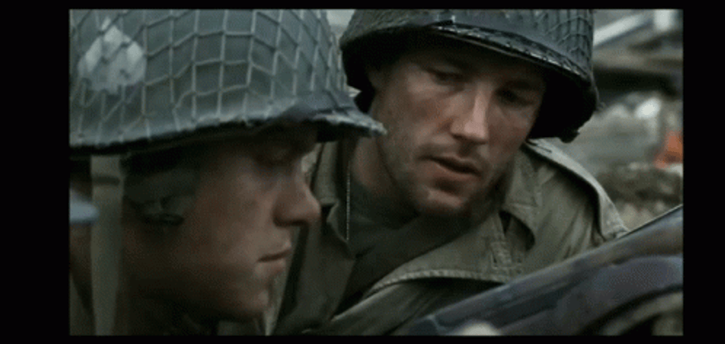 Saving Private Ryan Sad Troops GIF
