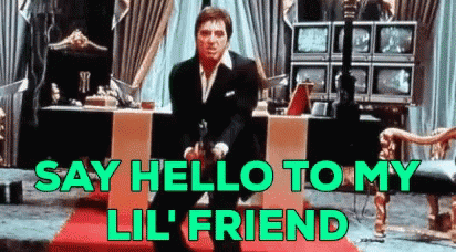 Say Hello To My Little Friend Gangster Alpaca GIF