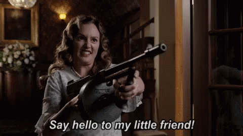 Leighton Meester Say Hello To My Little Friend GIF