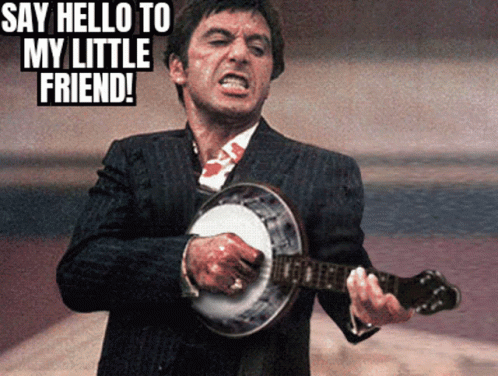 Musician Angry Say Hello To My Little Friend GIF