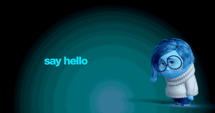 Say Hello To Sadness Inside Out GIF