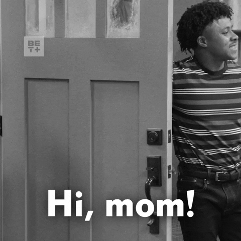 Say Hi To Your Mother For Me Black White GIF