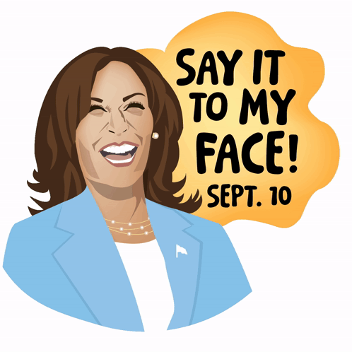 Say It To My Face Animated Kamal Harris GIF