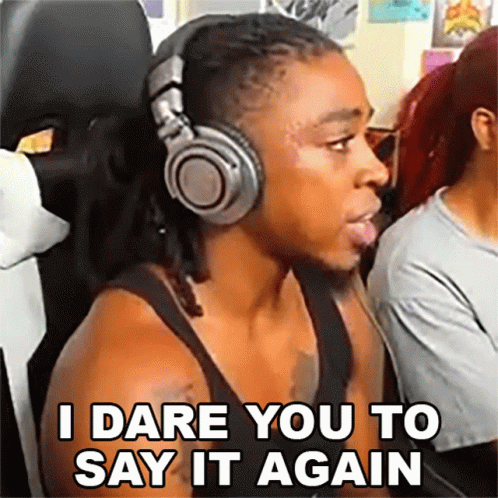 Say It To My Face Curly Hair Man GIF