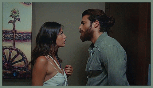 Say It To My Face Fighting Couple GIF