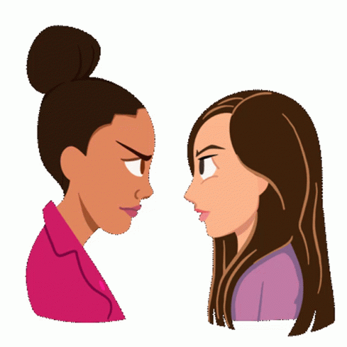 Say It To My Face Women Intense Stare GIF