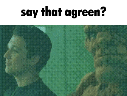 Say That Again Green GIF