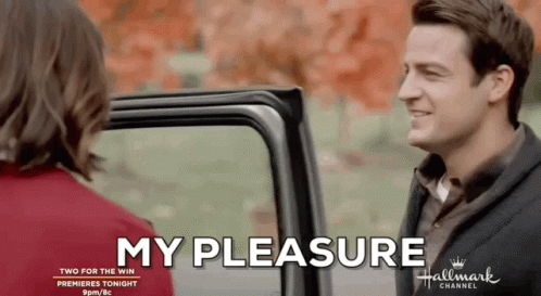 Saying My Pleasure While Opening The Door To Someone GIF