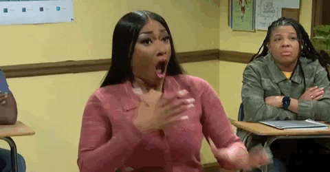 Megan Thee Stallion Excuse Me Expression GIF