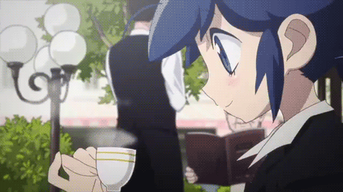 Scalded Marinette Adorable Coffee Mishap GIF