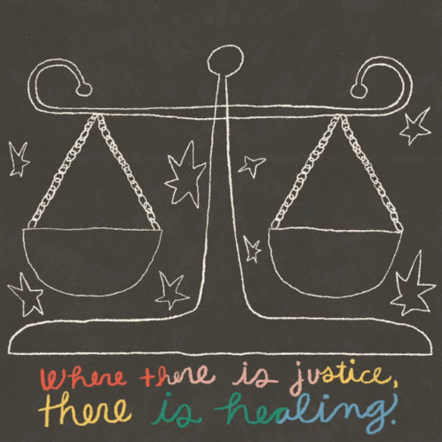 Scale Rainbow There Is Justice There Is Healing