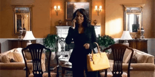 Scandal Kerry Washington Yellow Bag GIF