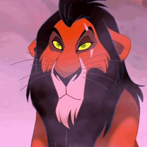 Scar From Lion King Purple Mane GIF
