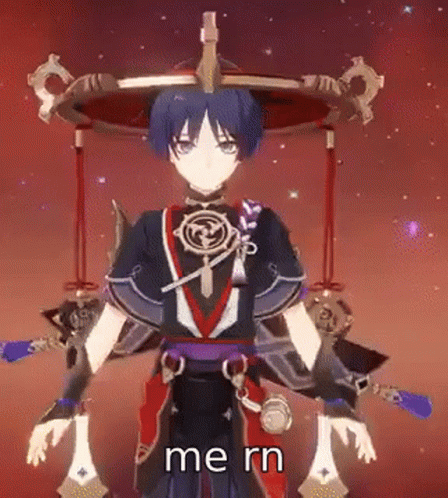 Scaramouche Genshin Fireworks GIF