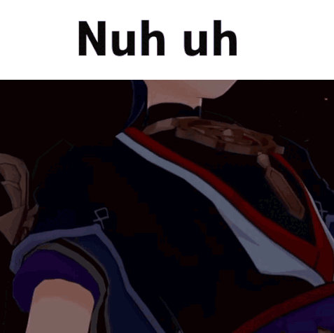 Scaramouche Nuh Uh GIF