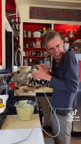 Scared Baking GIF