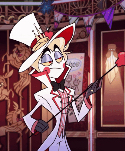 Scared Lucifer Hazbin Hotel GIF