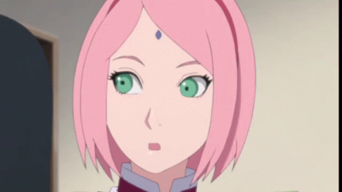 Scared Sakura Haruno GIF