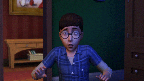 Scared Sims Character Meme GIF