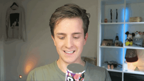 Scared Thomas Brok Party Popper Reaction GIF