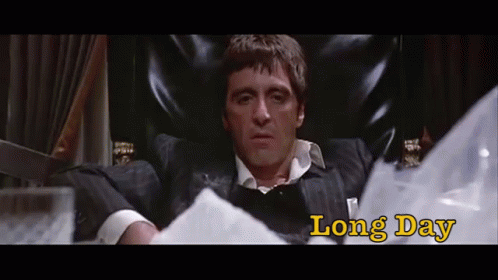 Scarface Tony Montana Long Day GIF