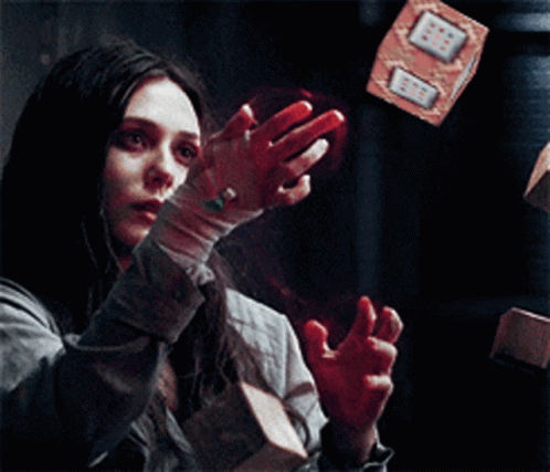 Scarlet Witch Commanding Block GIF