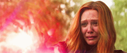 Scarlet Witch Crying Face GIF