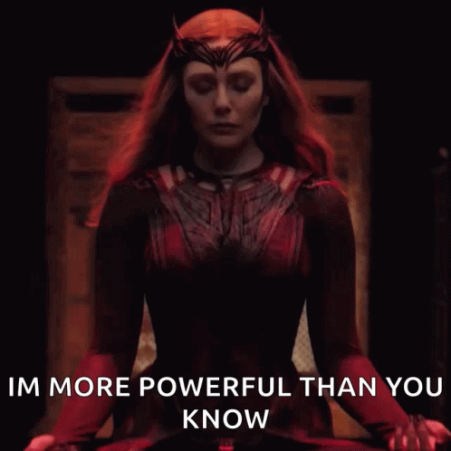 Scarlet Witch From Wandavision Is More Powerful Than You Know . GIF