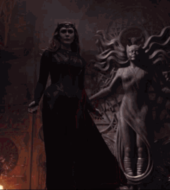 Scarlet Witch Red Power On GIF