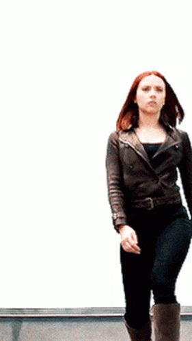 Scarlett Johansson Charismatic Power Walking GIF