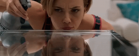 Scarlett Johansson Cleaning GIF