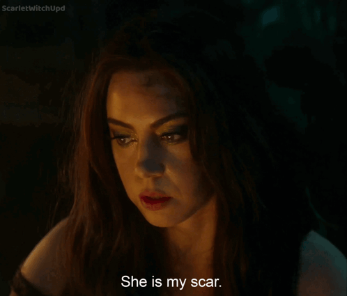 Scarletwitchupd Woman With Scar On Face GIF