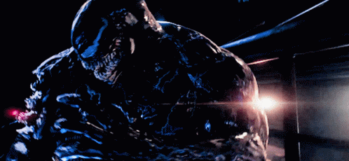 Scary Alien Venom Growling GIF