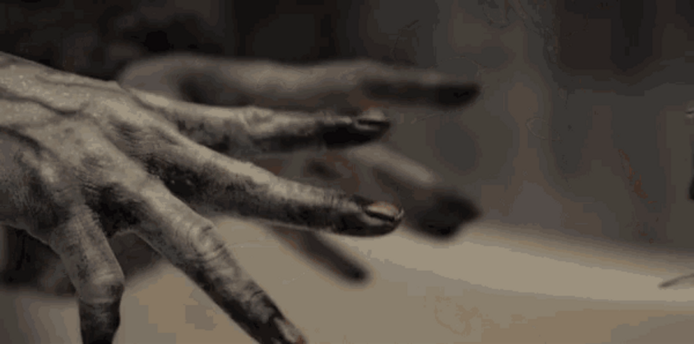 Scary Bathroom Ghost Hands GIF