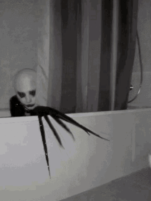 Scary Bathroom Ghost GIF