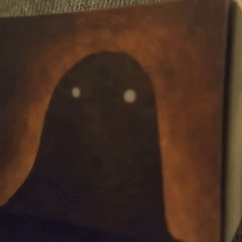 Scary Black Entity Sinister Smile Flipbook GIF