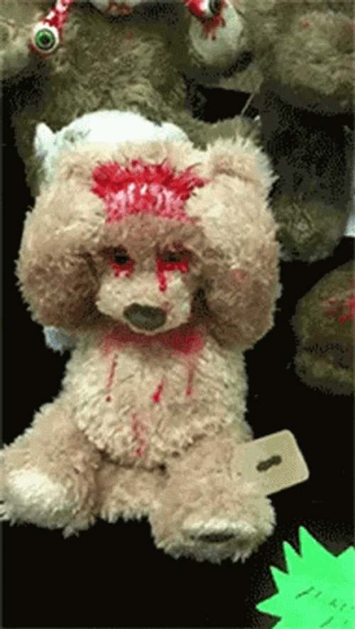 Scary Bloody Bear GIF