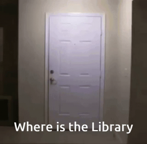 Scary Chicken Looking For Library GIF