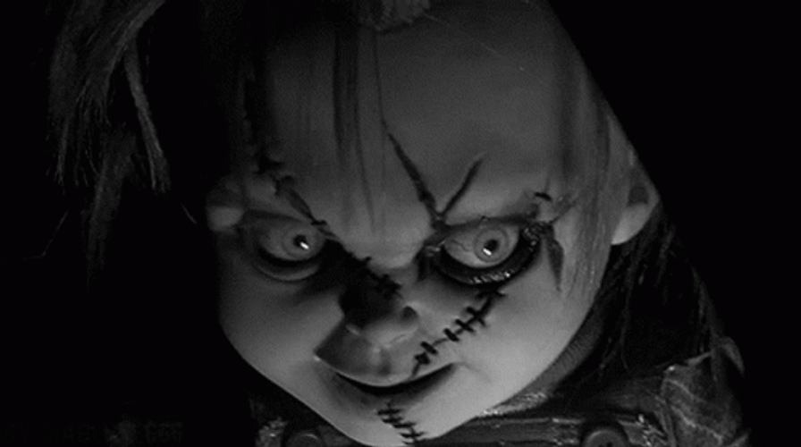 Scary Chuckie Face GIF