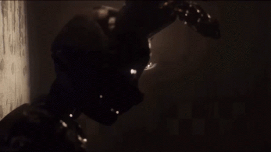 Scary Damaged Springtrap Night Shadow GIF