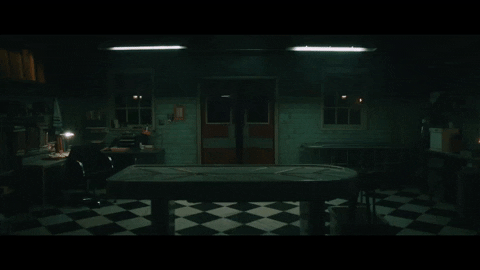 Scary Door Opening Wide Horror Movie GIF
