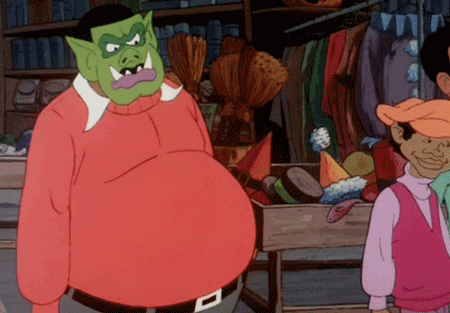 Scary Fat Albert Wearing A Mask GIF