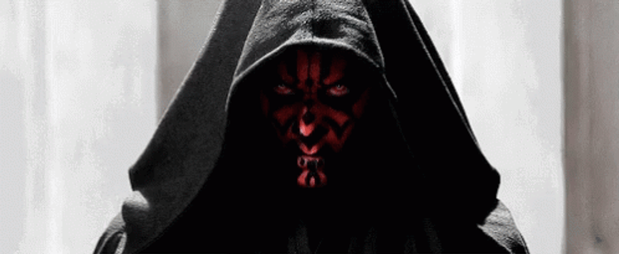 Scary Glaring Darth Maul GIF