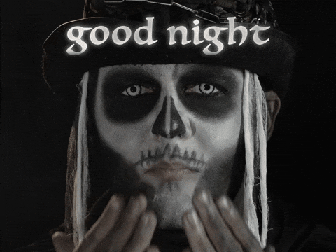 Scary Goodnight Blowing GIF