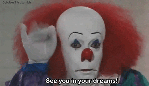 Scary Halloween Clown Nightmare GIF