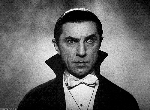 Scary Halloween Dracula Raise Eyebrows GIF