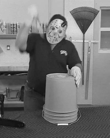 Scary Halloween Friday 13th Mask GIF