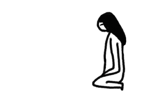 Scary Halloween Hair Monster GIF